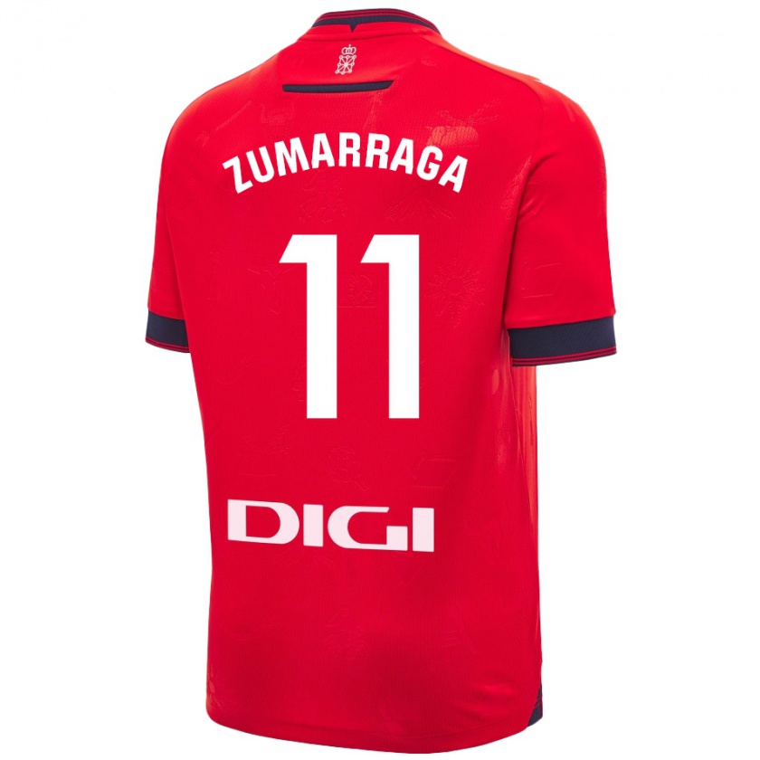 Kandiny Hombre Camiseta Aitana Zumárraga Garde #11 Rojo Blanco 1ª Equipación 2024/25 La Camisa Chile