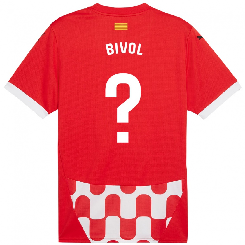 Kandiny Hombre Camiseta Victor Bivol #0 Rojo Blanco 1ª Equipación 2024/25 La Camisa Chile