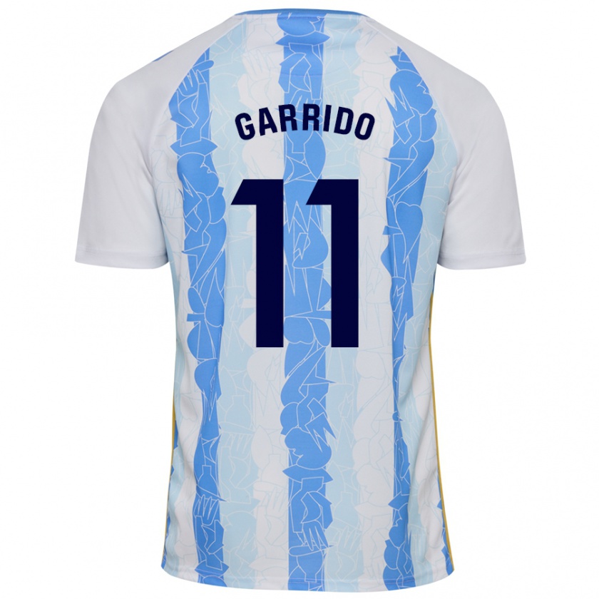 Kandiny Hombre Camiseta Rafa Garrido #11 Blanco Azul 1ª Equipación 2024/25 La Camisa Chile