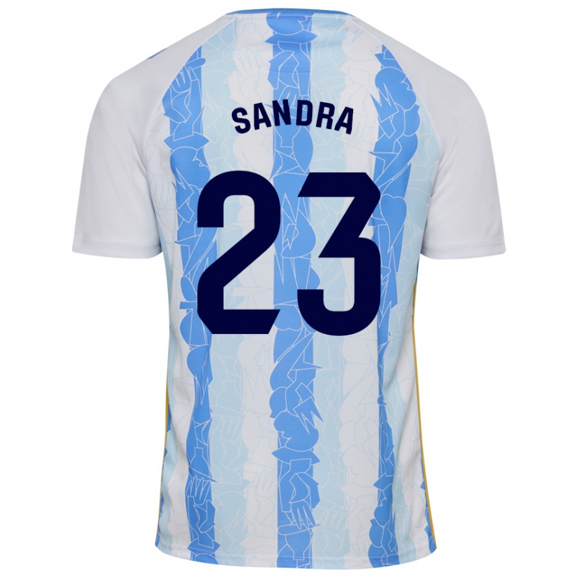 Kandiny Hombre Camiseta Sandra #23 Blanco Azul 1ª Equipación 2024/25 La Camisa Chile