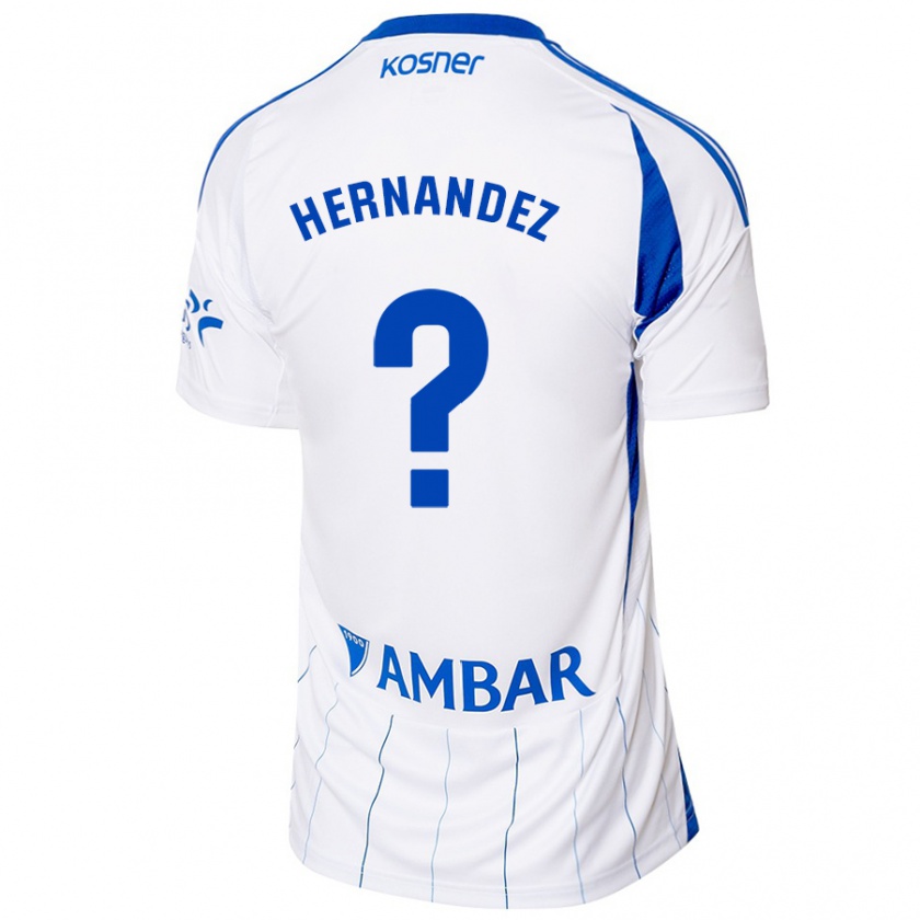 Kandiny Hombre Camiseta Diego Hernández #0 Rojo Blanco 1ª Equipación 2024/25 La Camisa Chile