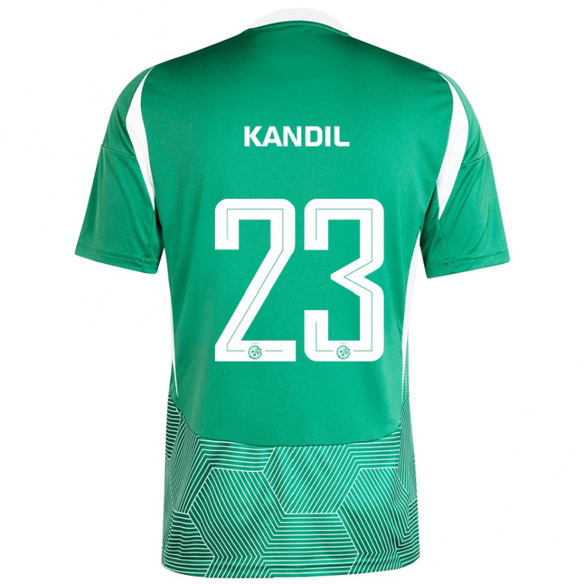 Kandiny Hombre Camiseta Maor Kandil #23 Verde Blanco 1ª Equipación 2024/25 La Camisa Chile