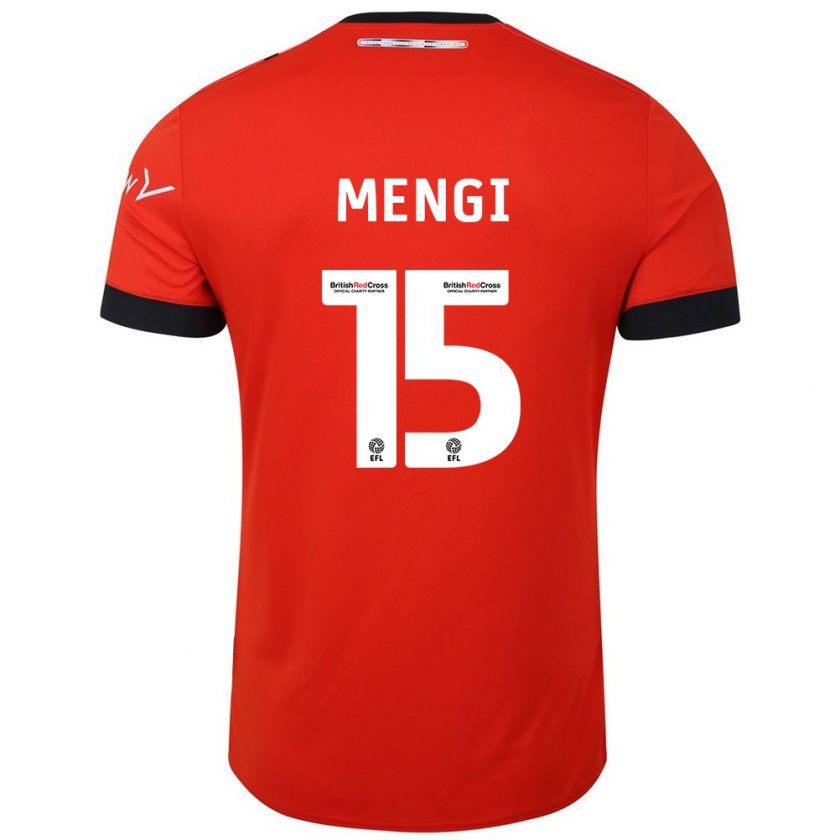 Kandiny Hombre Camiseta Teden Mengi #15 Naranja Negro 1ª Equipación 2024/25 La Camisa Chile