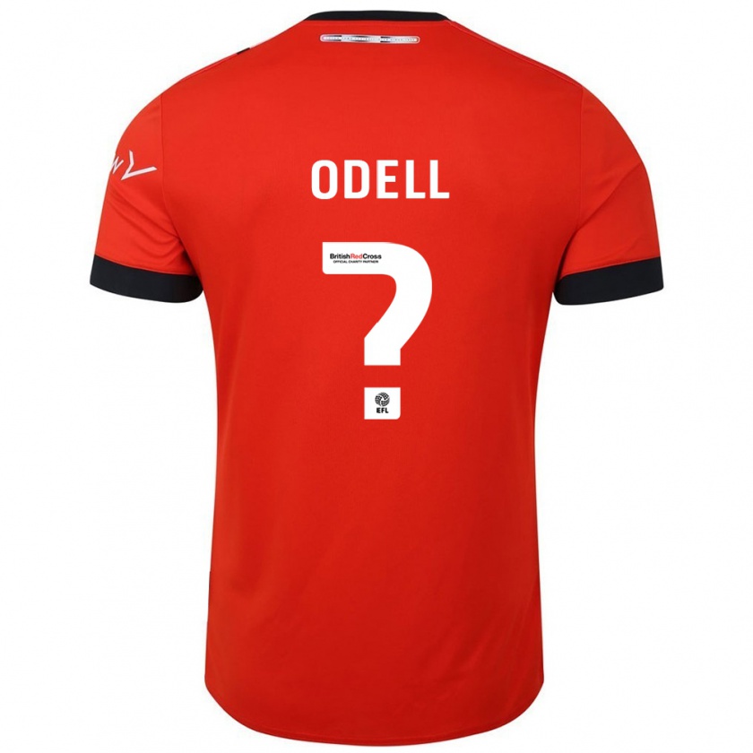 Kandiny Hombre Camiseta Josh Odell #0 Naranja Negro 1ª Equipación 2024/25 La Camisa Chile