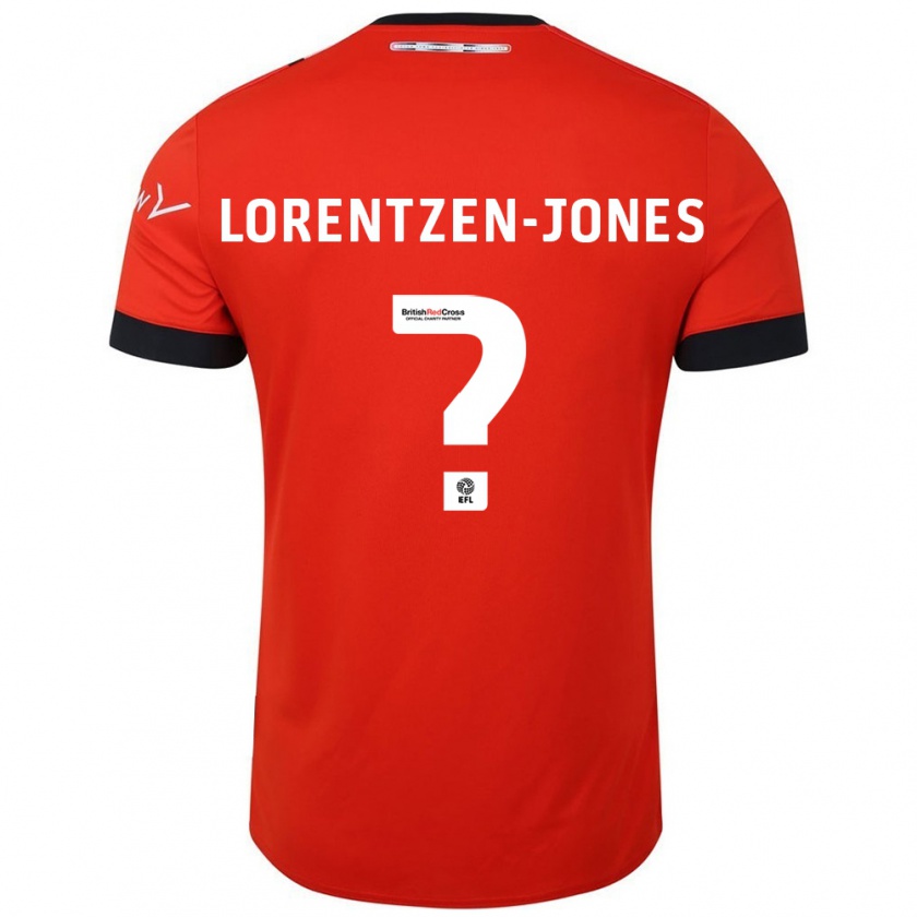 Kandiny Hombre Camiseta Jack Lorentzen-Jones #0 Naranja Negro 1ª Equipación 2024/25 La Camisa Chile