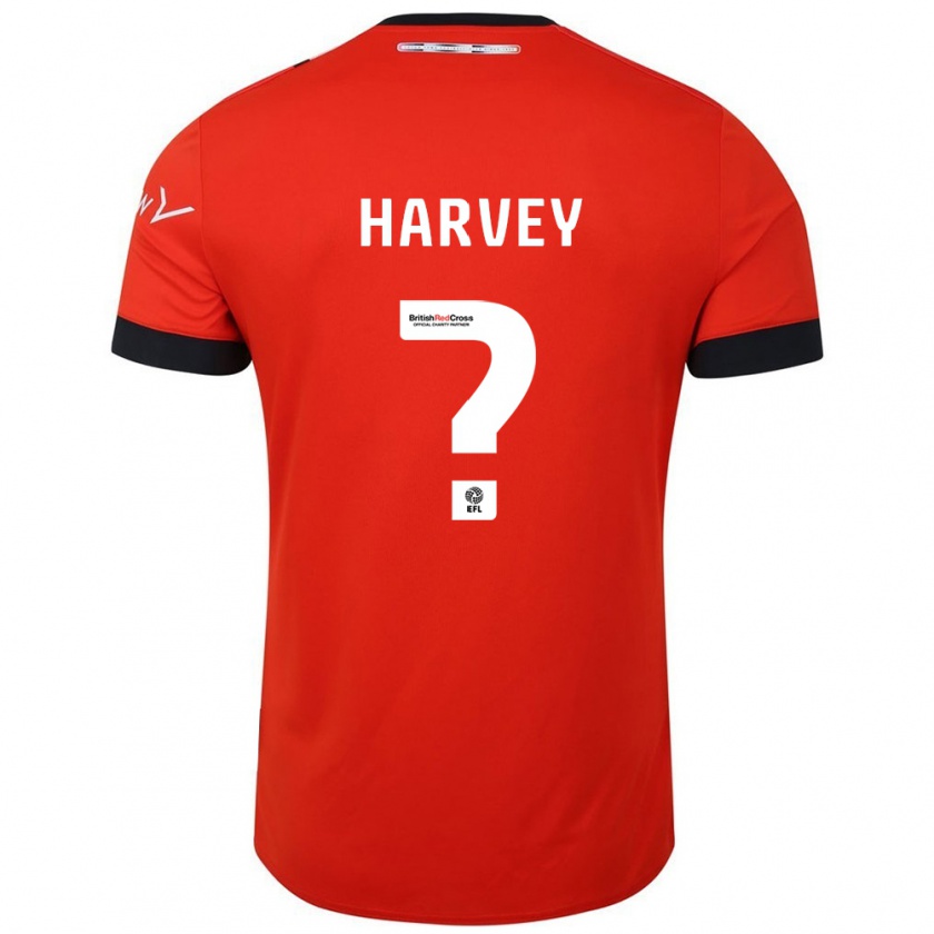 Kandiny Hombre Camiseta Isaiah Harvey #0 Naranja Negro 1ª Equipación 2024/25 La Camisa Chile