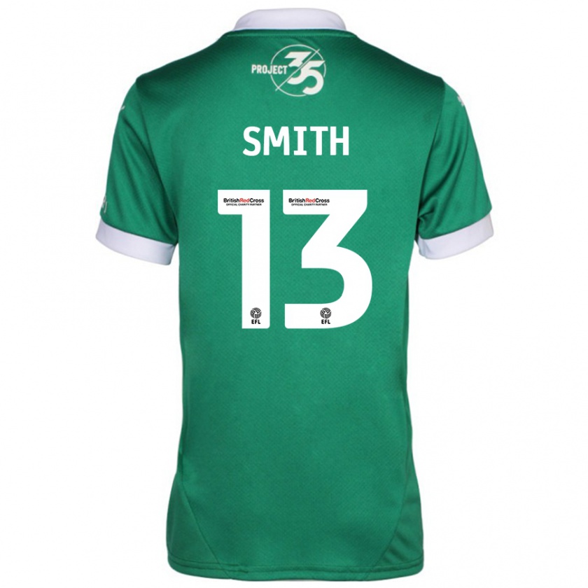 Kandiny Hombre Camiseta Grace Smith #13 Verde Blanco 1ª Equipación 2024/25 La Camisa Chile