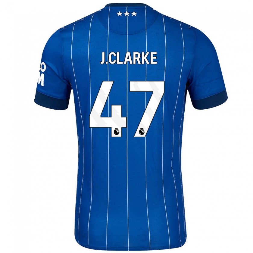 Kandiny Hombre Camiseta Jack Clarke #47 Azul Marino 1ª Equipación 2024/25 La Camisa Chile