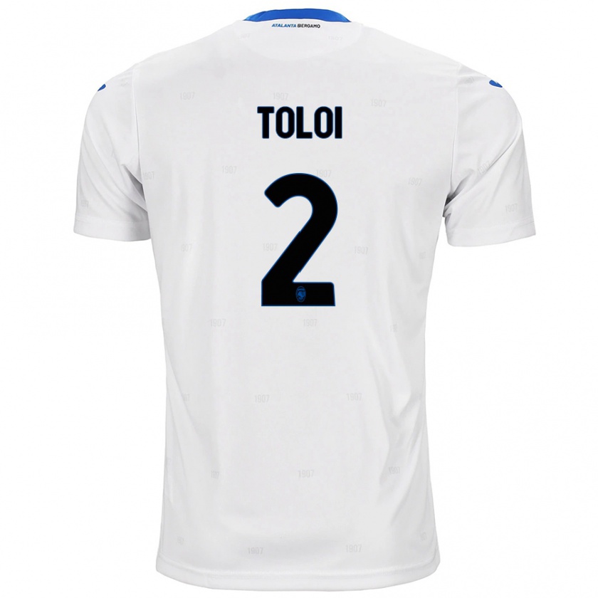 Kandiny Hombre Camiseta Rafael Tolói #2 Blanco 2ª Equipación 2024/25 La Camisa Chile