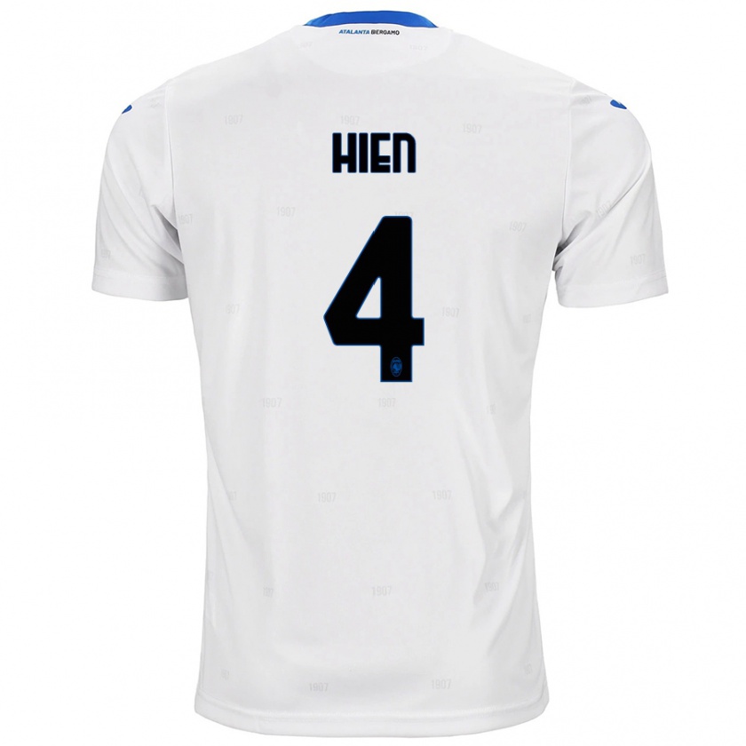 Kandiny Hombre Camiseta Isak Hien #4 Blanco 2ª Equipación 2024/25 La Camisa Chile