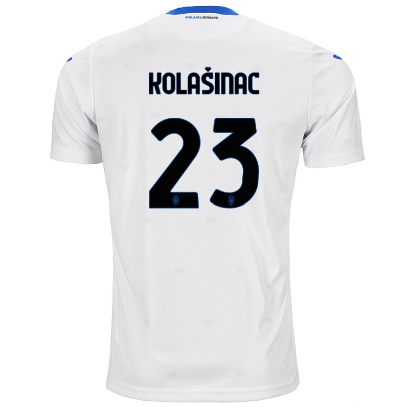 Kandiny Hombre Camiseta Sead Kolasinac #23 Blanco 2ª Equipación 2024/25 La Camisa Chile