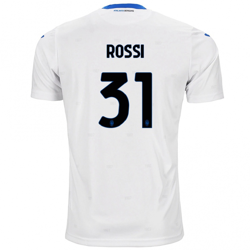 Kandiny Hombre Camiseta Francesco Rossi #31 Blanco 2ª Equipación 2024/25 La Camisa Chile