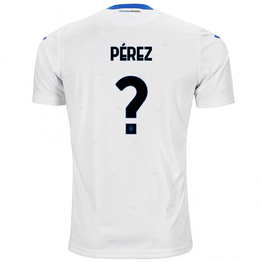 Kandiny Hombre Camiseta David Pérez #0 Blanco 2ª Equipación 2024/25 La Camisa Chile