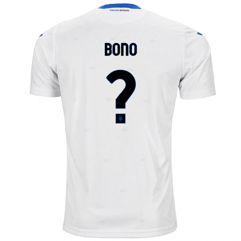 Kandiny Hombre Camiseta Davide Bono #0 Blanco 2ª Equipación 2024/25 La Camisa Chile