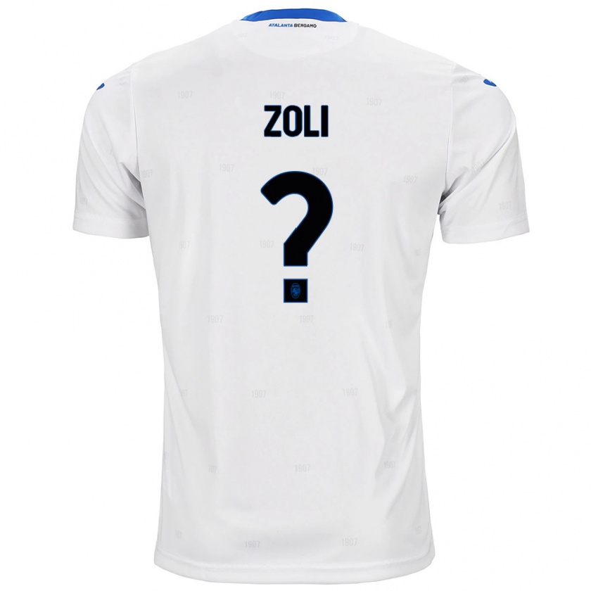 Kandiny Hombre Camiseta Jacopo Zoli #0 Blanco 2ª Equipación 2024/25 La Camisa Chile