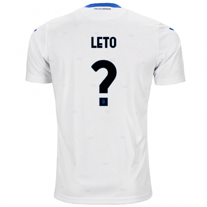 Kandiny Hombre Camiseta Manuel Leto #0 Blanco 2ª Equipación 2024/25 La Camisa Chile