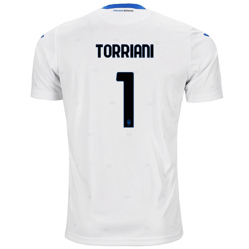 Kandiny Hombre Camiseta Andrea Torriani #1 Blanco 2ª Equipación 2024/25 La Camisa Chile