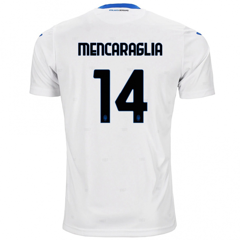 Kandiny Hombre Camiseta Filippo Mencaraglia #14 Blanco 2ª Equipación 2024/25 La Camisa Chile