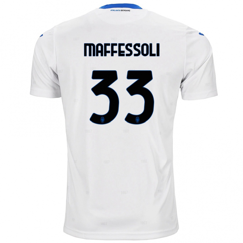 Kandiny Hombre Camiseta Manuel Maffessoli #33 Blanco 2ª Equipación 2024/25 La Camisa Chile