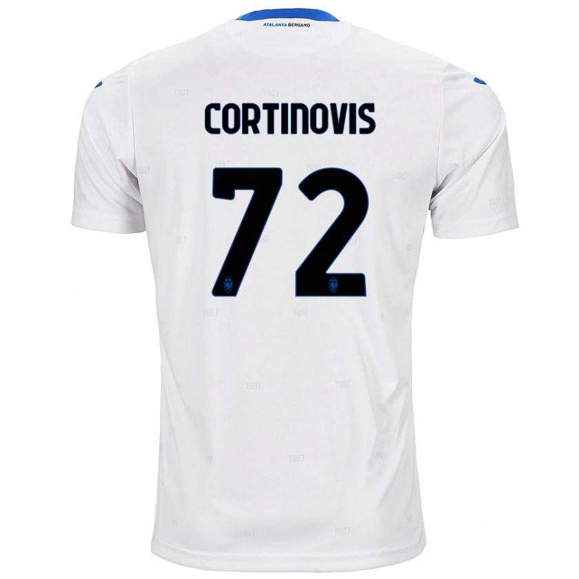 Kandiny Hombre Camiseta Alessandro Cortinovis #72 Blanco 2ª Equipación 2024/25 La Camisa Chile