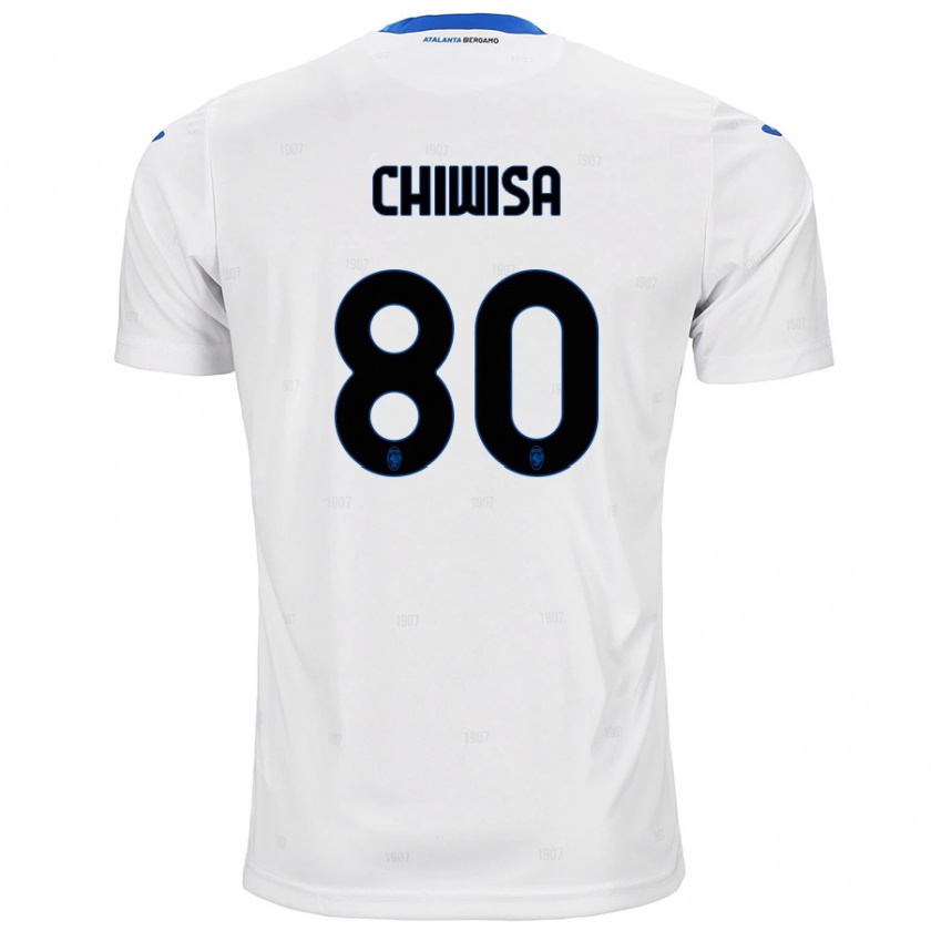 Kandiny Hombre Camiseta Mannah Chiwisa #80 Blanco 2ª Equipación 2024/25 La Camisa Chile