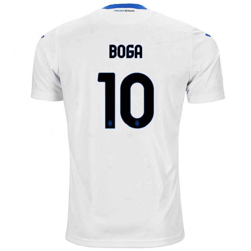 Kandiny Hombre Camiseta Jeremie Boga #10 Blanco 2ª Equipación 2024/25 La Camisa Chile