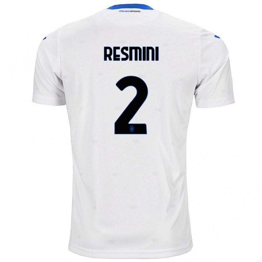 Kandiny Hombre Camiseta Martina Resmini #2 Blanco 2ª Equipación 2024/25 La Camisa Chile