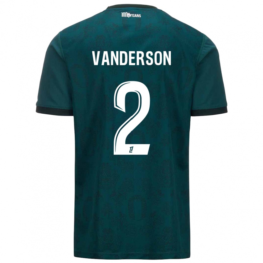 Kandiny Hombre Camiseta Vanderson #2 Verde Oscuro 2ª Equipación 2024/25 La Camisa Chile