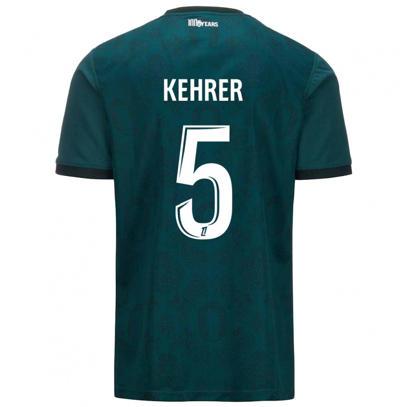 Kandiny Hombre Camiseta Thilo Kehrer #5 Verde Oscuro 2ª Equipación 2024/25 La Camisa Chile