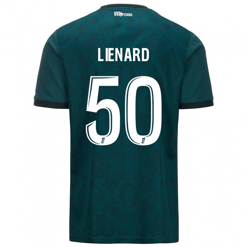 Kandiny Hombre Camiseta Yann Lienard #50 Verde Oscuro 2ª Equipación 2024/25 La Camisa Chile