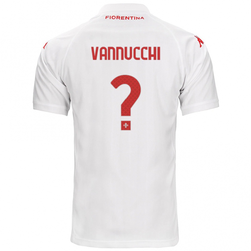 Kandiny Hombre Camiseta Tommaso Vannucchi #0 Blanco 2ª Equipación 2024/25 La Camisa Chile