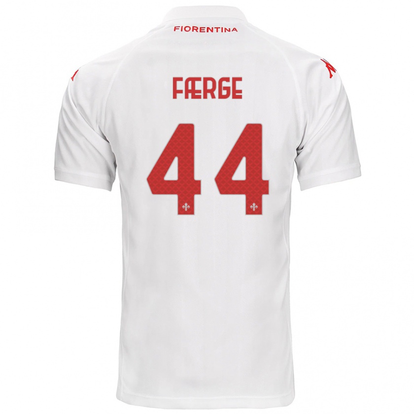 Kandiny Hombre Camiseta Emma Færge #44 Blanco 2ª Equipación 2024/25 La Camisa Chile