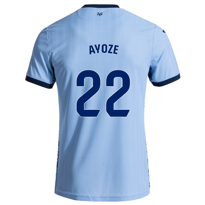 Kandiny Hombre Camiseta Ayoze Pérez #22 Azul Cielo 2ª Equipación 2024/25 La Camisa Chile