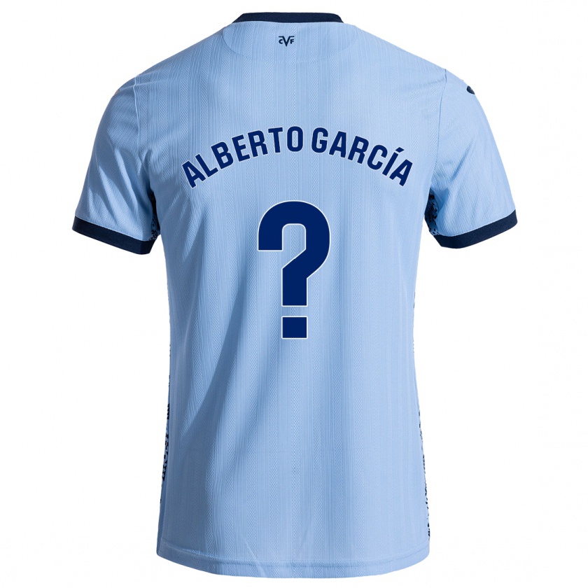 Kandiny Hombre Camiseta Alberto García #0 Azul Cielo 2ª Equipación 2024/25 La Camisa Chile