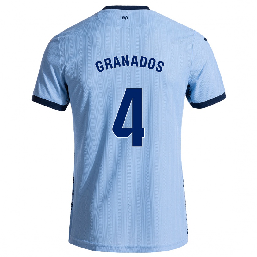 Kandiny Hombre Camiseta Carlos Granados #4 Azul Cielo 2ª Equipación 2024/25 La Camisa Chile