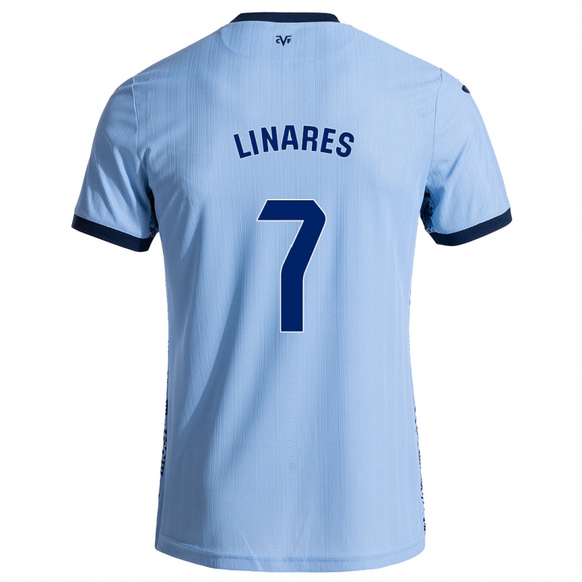 Kandiny Hombre Camiseta Mario Linares #7 Azul Cielo 2ª Equipación 2024/25 La Camisa Chile