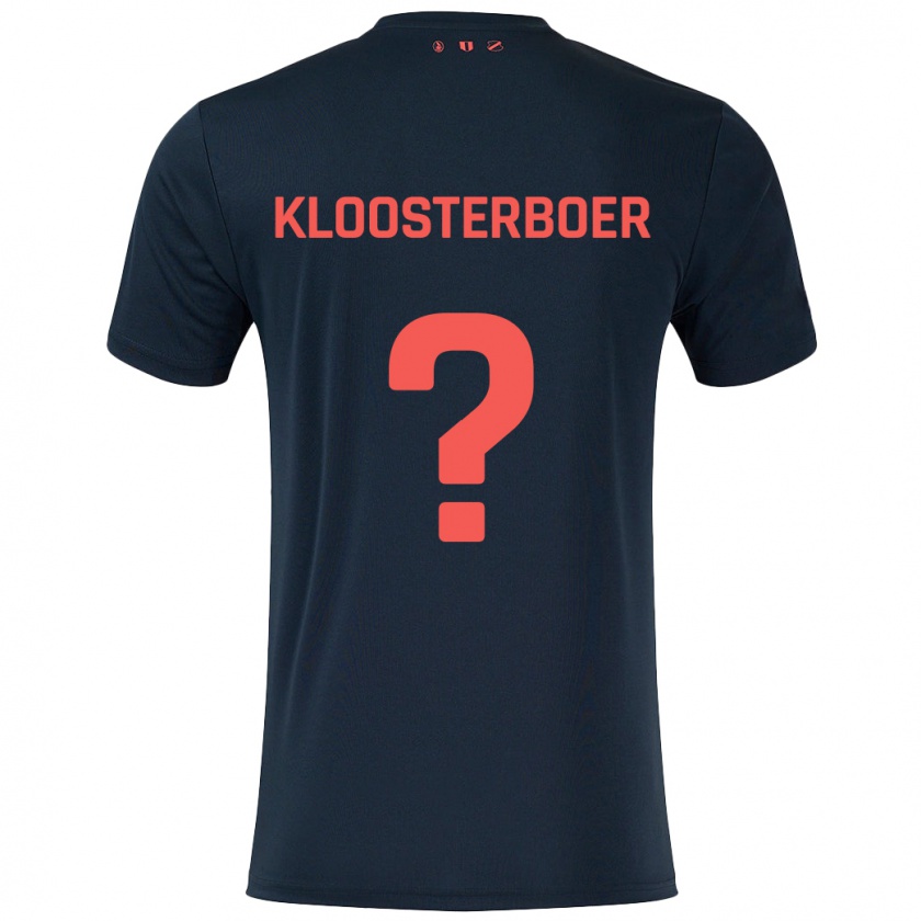 Kandiny Hombre Camiseta Per Kloosterboer #0 Negro Rojo 2ª Equipación 2024/25 La Camisa Chile