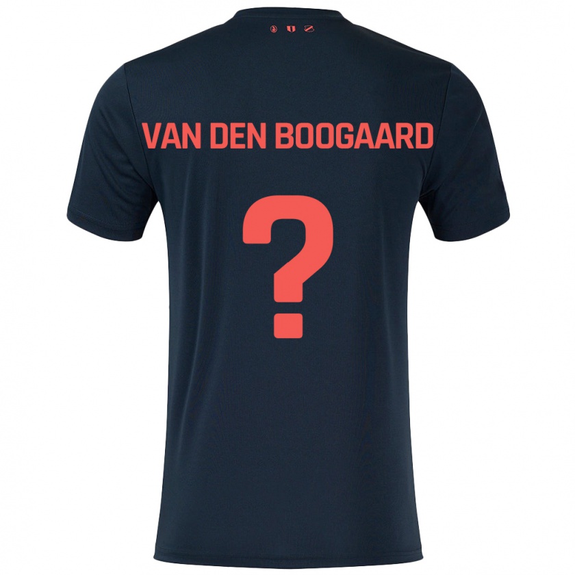 Kandiny Hombre Camiseta Brian Van Den Boogaard #0 Negro Rojo 2ª Equipación 2024/25 La Camisa Chile