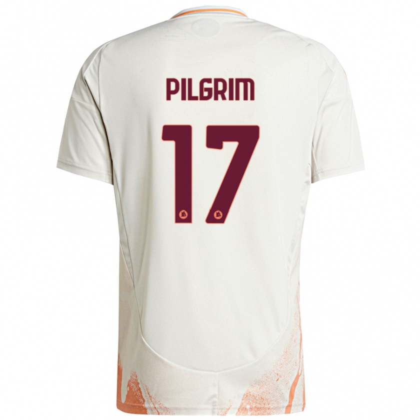 Kandiny Hombre Camiseta Alayah Pilgrim #17 Crema Blanco Naranja 2ª Equipación 2024/25 La Camisa Chile