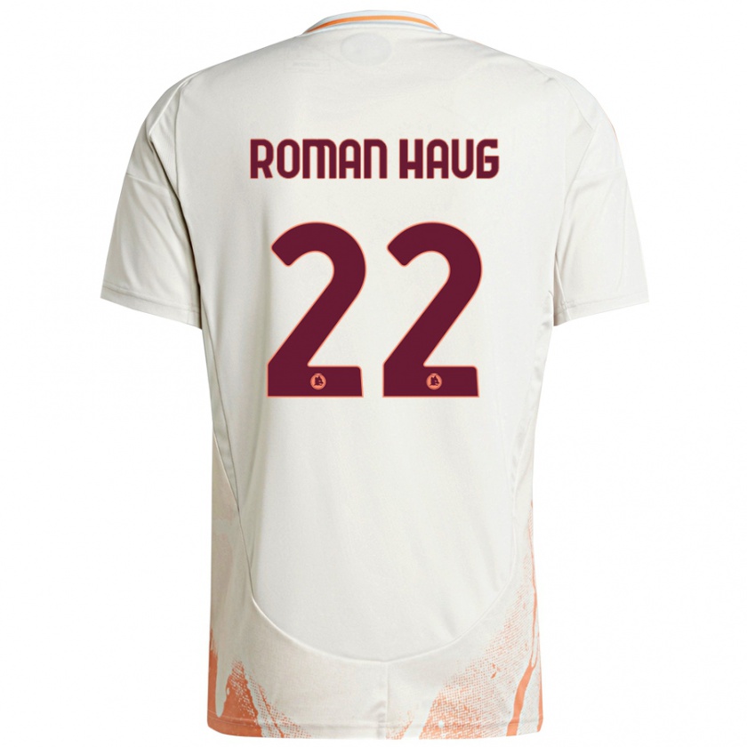 Kandiny Hombre Camiseta Sophie Roman Haug #22 Crema Blanco Naranja 2ª Equipación 2024/25 La Camisa Chile