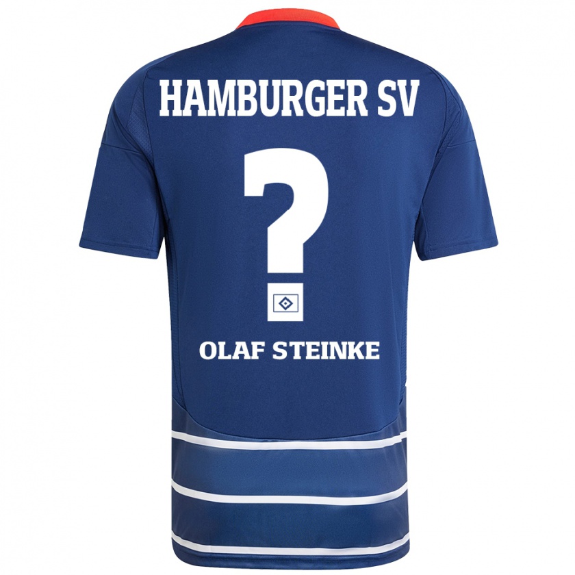 Kandiny Hombre Camiseta Eric Olaf Steinke #0 Azul Oscuro 2ª Equipación 2024/25 La Camisa Chile