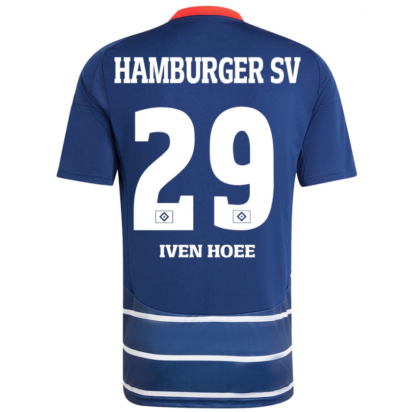 Kandiny Hombre Camiseta Lennart Iven Hoee #29 Azul Oscuro 2ª Equipación 2024/25 La Camisa Chile