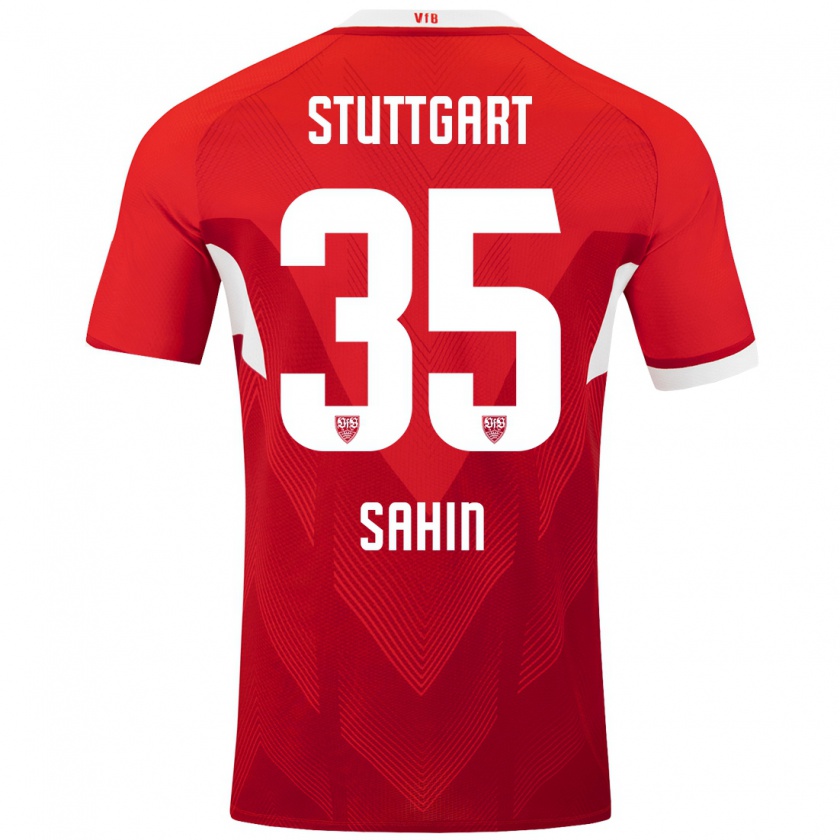 Kandiny Hombre Camiseta Mehmet Sahin #35 Rojo Blanco 2ª Equipación 2024/25 La Camisa Chile