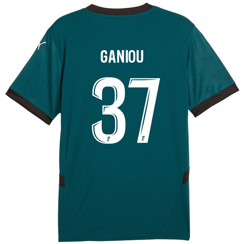 Kandiny Hombre Camiseta Ismaëlo Ganiou #37 Verde Oscuro 2ª Equipación 2024/25 La Camisa Chile