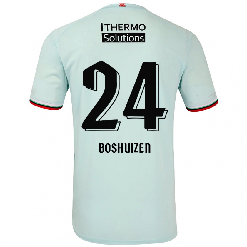 Kandiny Hombre Camiseta Annouk Boshuizen #24 Verde Claro 2ª Equipación 2024/25 La Camisa Chile