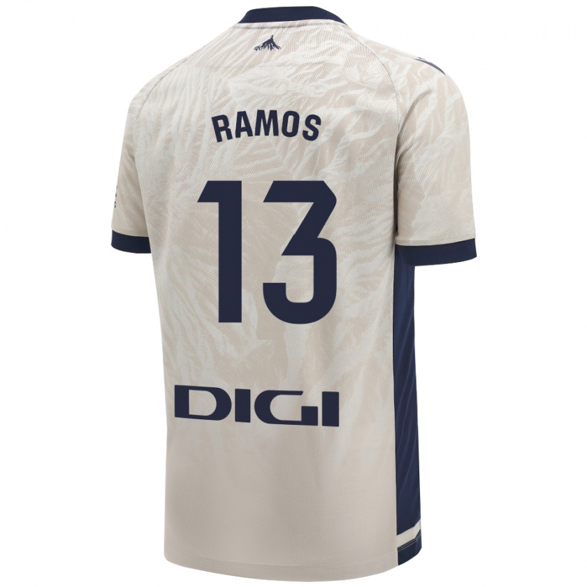 Kandiny Hombre Camiseta Darío Ramos #13 Gris Claro 2ª Equipación 2024/25 La Camisa Chile