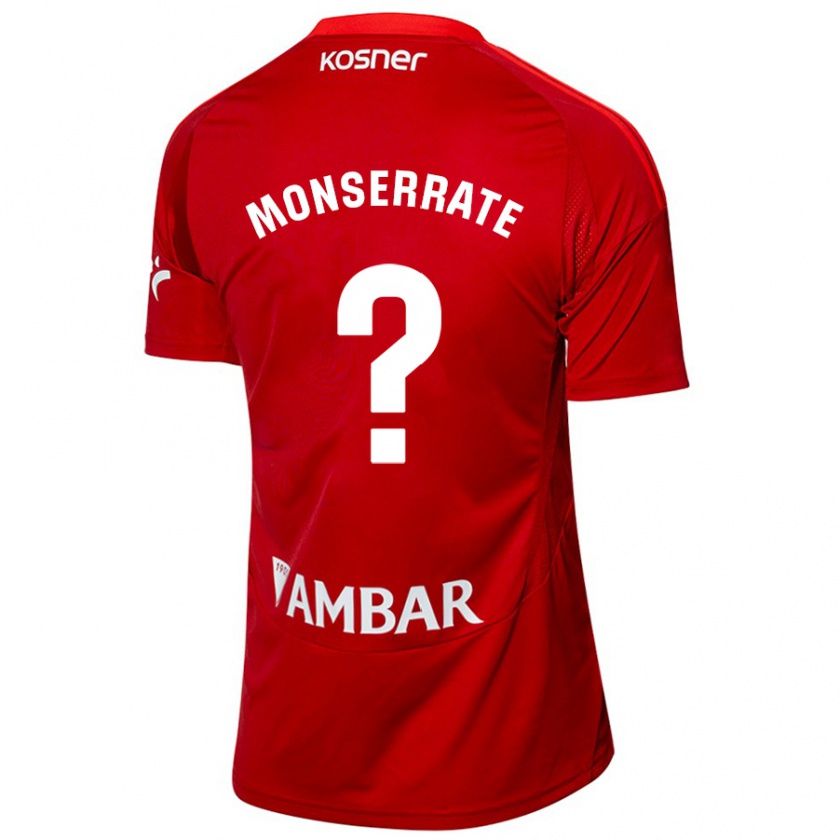 Kandiny Hombre Camiseta Jano Monserrate #0 Blanco Azul 2ª Equipación 2024/25 La Camisa Chile