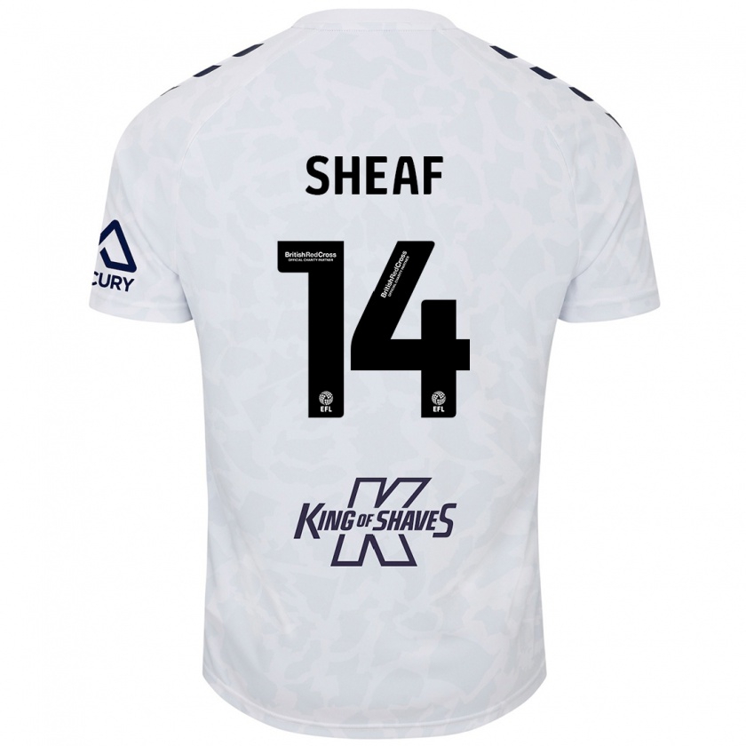 Kandiny Hombre Camiseta Ben Sheaf #14 Blanco 2ª Equipación 2024/25 La Camisa Chile