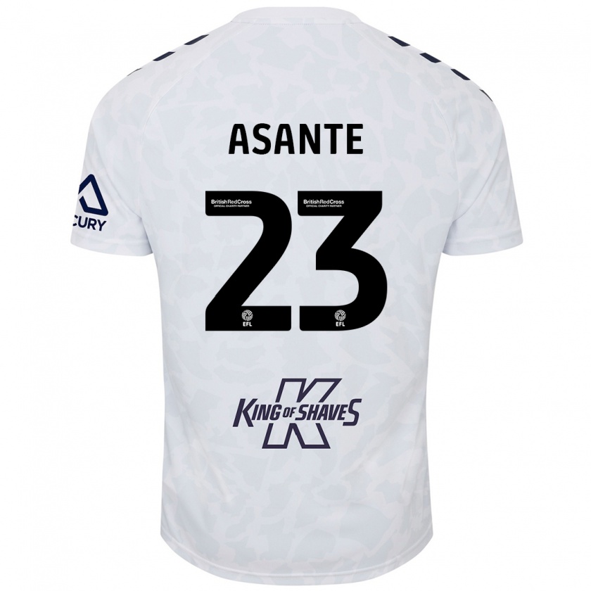 Kandiny Hombre Camiseta Brandon Thomas-Asante #23 Blanco 2ª Equipación 2024/25 La Camisa Chile