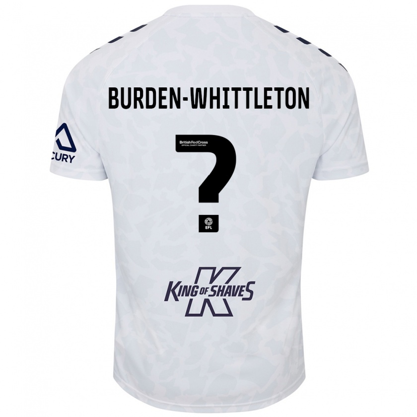 Kandiny Hombre Camiseta Charlie Burden-Whittleton #0 Blanco 2ª Equipación 2024/25 La Camisa Chile